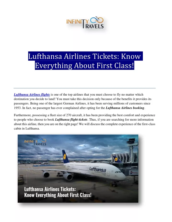 lufthansa airlines tickets know everything about