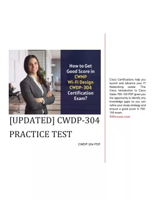 [UPDATED] CWDP-304 Practice Test