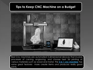 tips to keep cnc machine on a budget