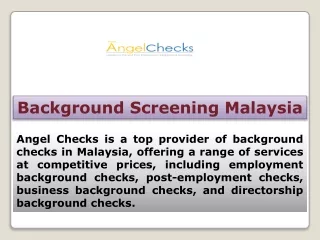background screening malaysia