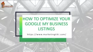 how to optimize your google my business listings