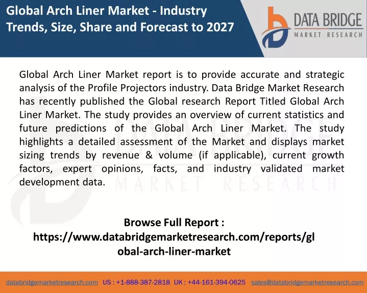 global arch liner market industry trends size