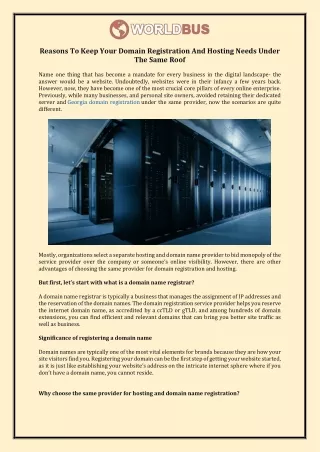 reasons to keep your domain registration