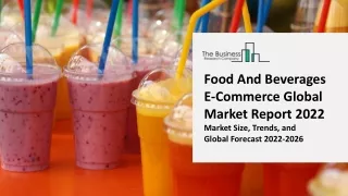 Global Food And Beverages E-Commerce Market Competitive Strategies and Forecasts