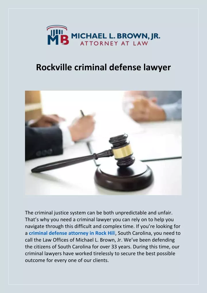 rockville criminal defense lawyer