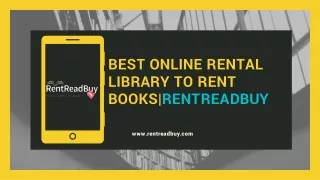 Best Online Rental Library To Rent Books|RentReadBuy