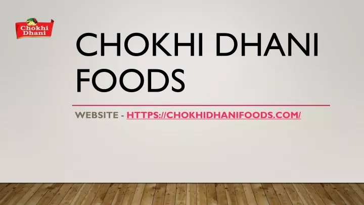 chokhi dhani foods