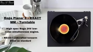 rega planar 6 exact mm turntable