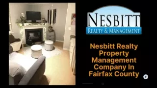 Nesbitt Realty Property Management Company In Fairfax County