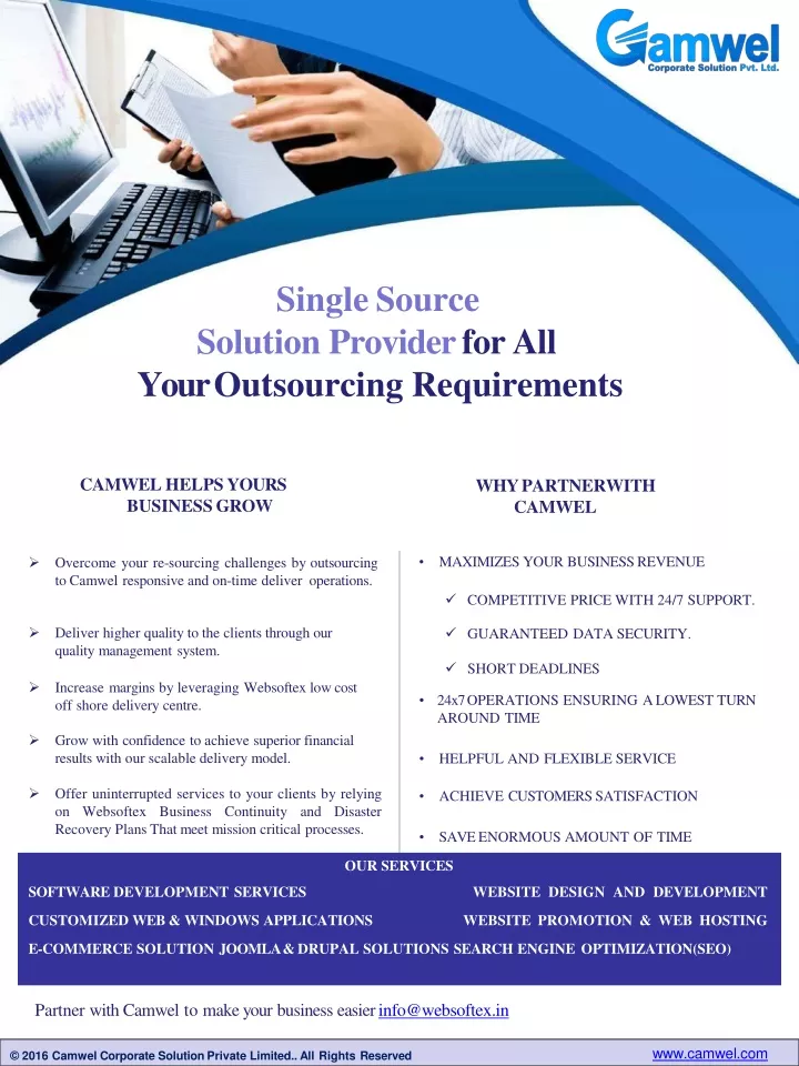 single source solution provider for all your outsourcing requirements