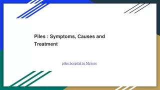 Piles _ Symptoms, Causes and Treatment