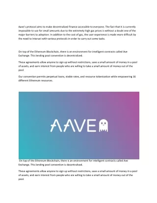 Aave Exchange