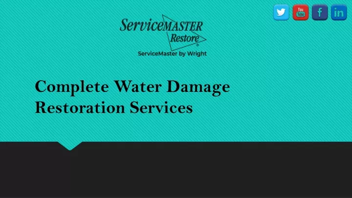 complete water damage restoration services