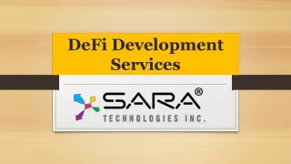 DeFi Development Services Company In USA