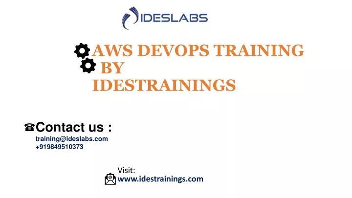 aws devops training by idestrainings