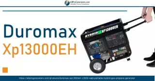 Buy Duromax Xp13000EH at A Very Affordable Price - All Pro Generators