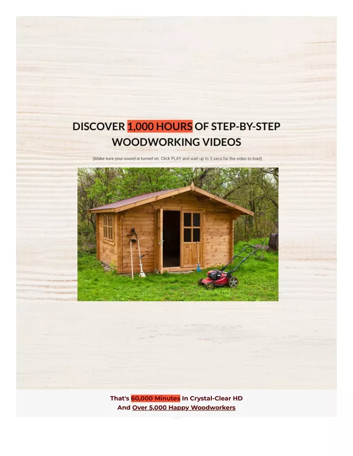 discover 1 000 hours of step by step woodworking