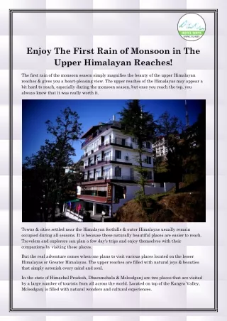 4 Star Hotel in Mcleodganj