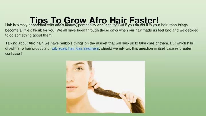 tips to grow afro hair faster