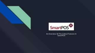 An overview of the critical features in SmartPOS