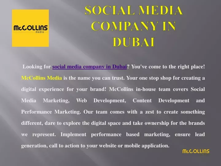 social media company in dubai