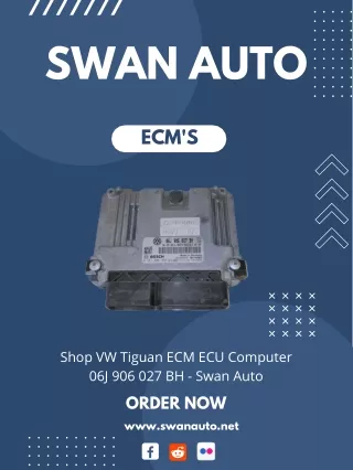 Shop VW Tiguan ECM ECU Computer 06J 906 027 BH - Swan Auto