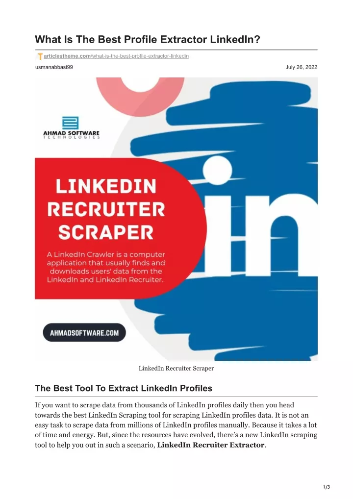 what is the best profile extractor linkedin