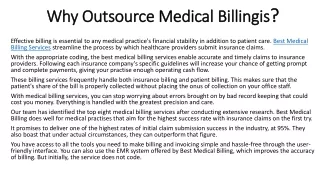Best Medical Blling