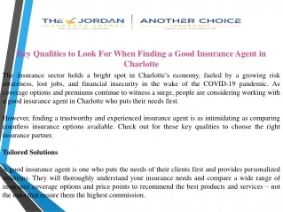 key qualities to look for when finding a good