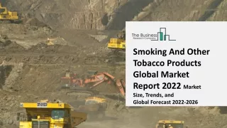 2022 Smoking And Other Tobacco Products Market Size, Growth, Drivers, Trends And