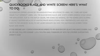 quickbooks black and white screen here s what to do
