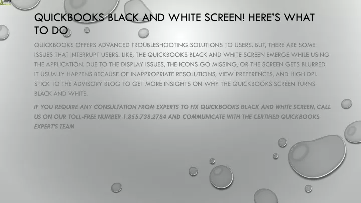 ppt-step-by-step-guide-to-fix-quickbooks-black-and-white-screen-issue