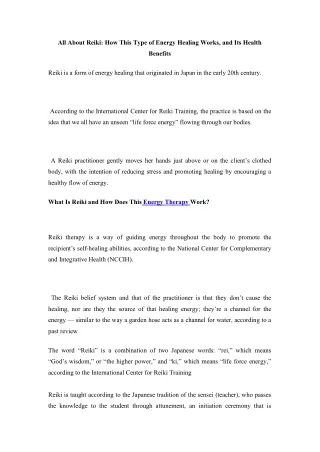 all about reiki how this type of energy healing