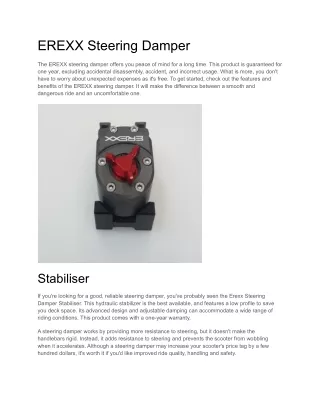 EREXX Steering Damper (1)