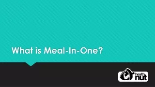 what is meal in one