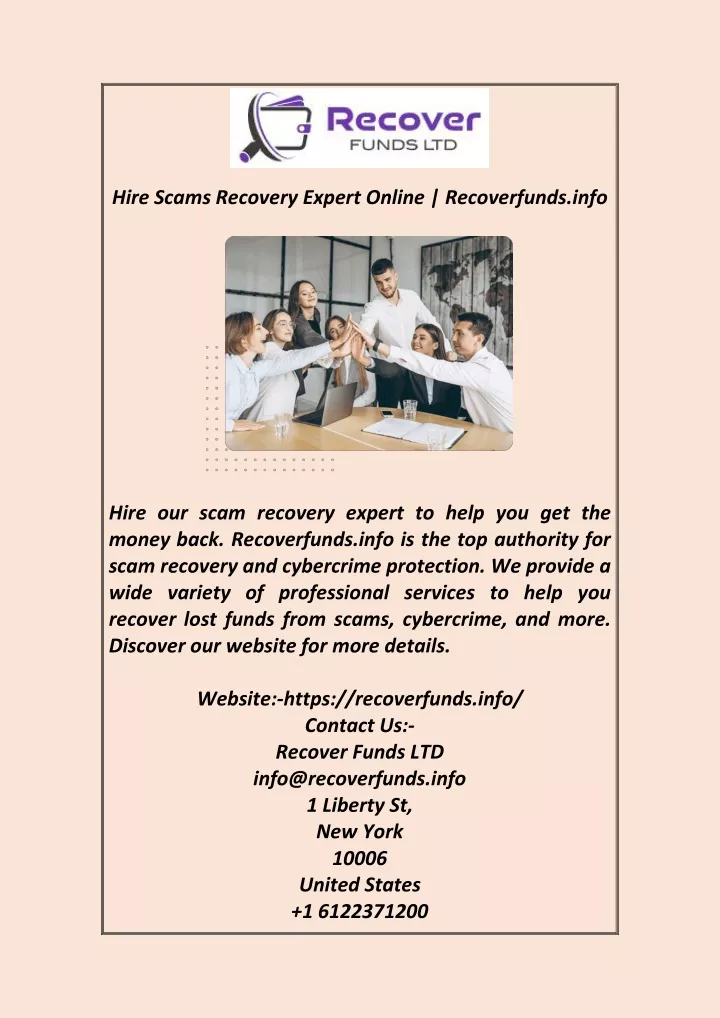 hire scams recovery expert online recoverfunds