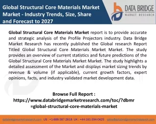 global structural core materials market market