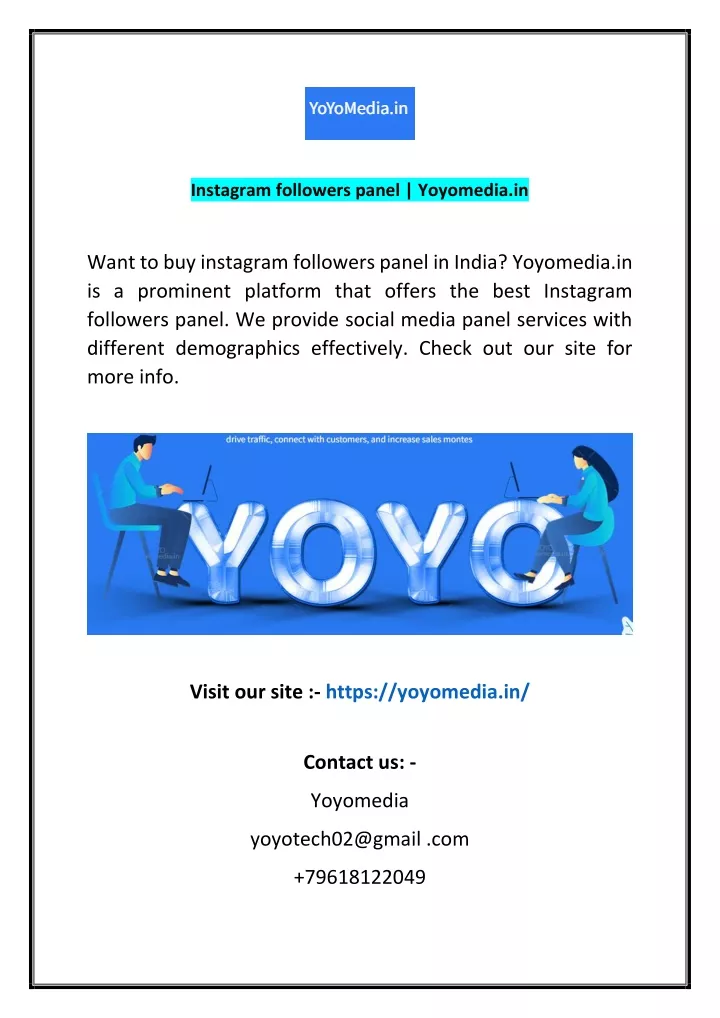 instagram followers panel yoyomedia in