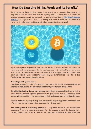 How Do Liquidity Mining Work and its benefits