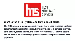 what is the pos system and how does it work