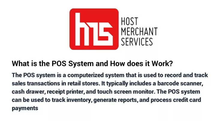 what is the pos system and how does it work