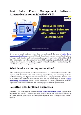 Best Sales Force Management Software Alternative in 2022_ SalesHub CRM (1) (1)