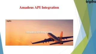 amadeus api integration