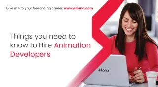 Things you need to know to hire animation developers
