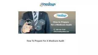 how to prepare for a medicare audit