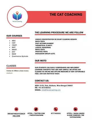 Best CAT Preparation In Kolkata