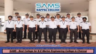 SAMS - Best College for B.E Marine Engineering College in Chennai