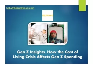 Gen Z Insights How the Cost of Living Crisis Affects Gen Z Spending