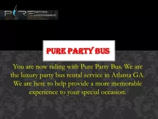 Party Bus Rentals Atlanta