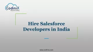 Hire Salesforce Developers in India